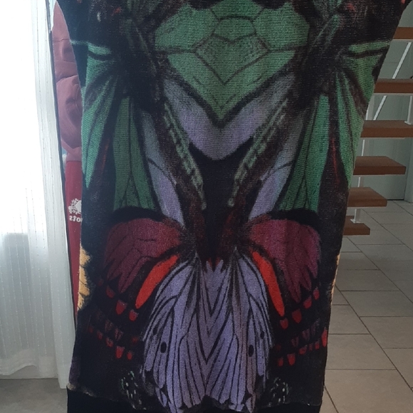 Desigual Vibrant Butterfly Print Mini Dress - Picture 5 of 8